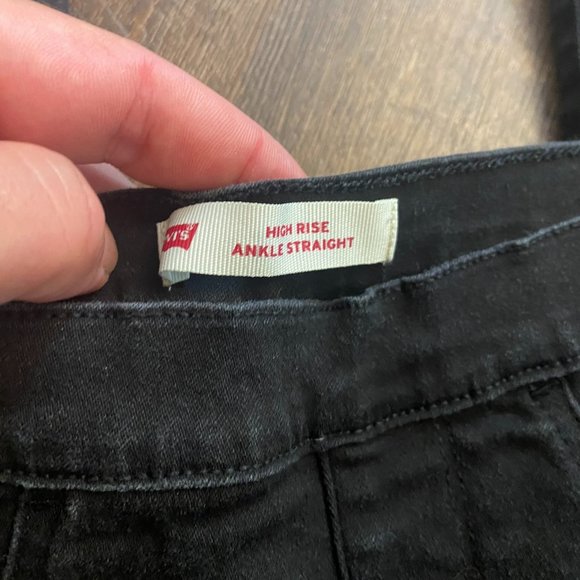 Levi's High Rise Ankle Straight Jeggings - Size 00 - Picture 5 of 7